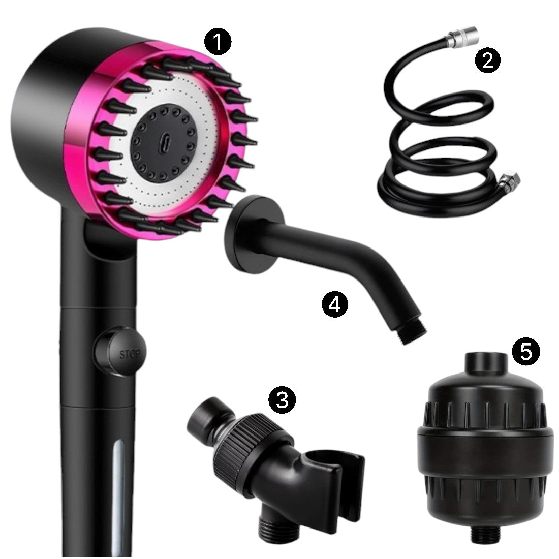 MINERALSTREAM MASSAGE FILTERED SHOWER HEAD